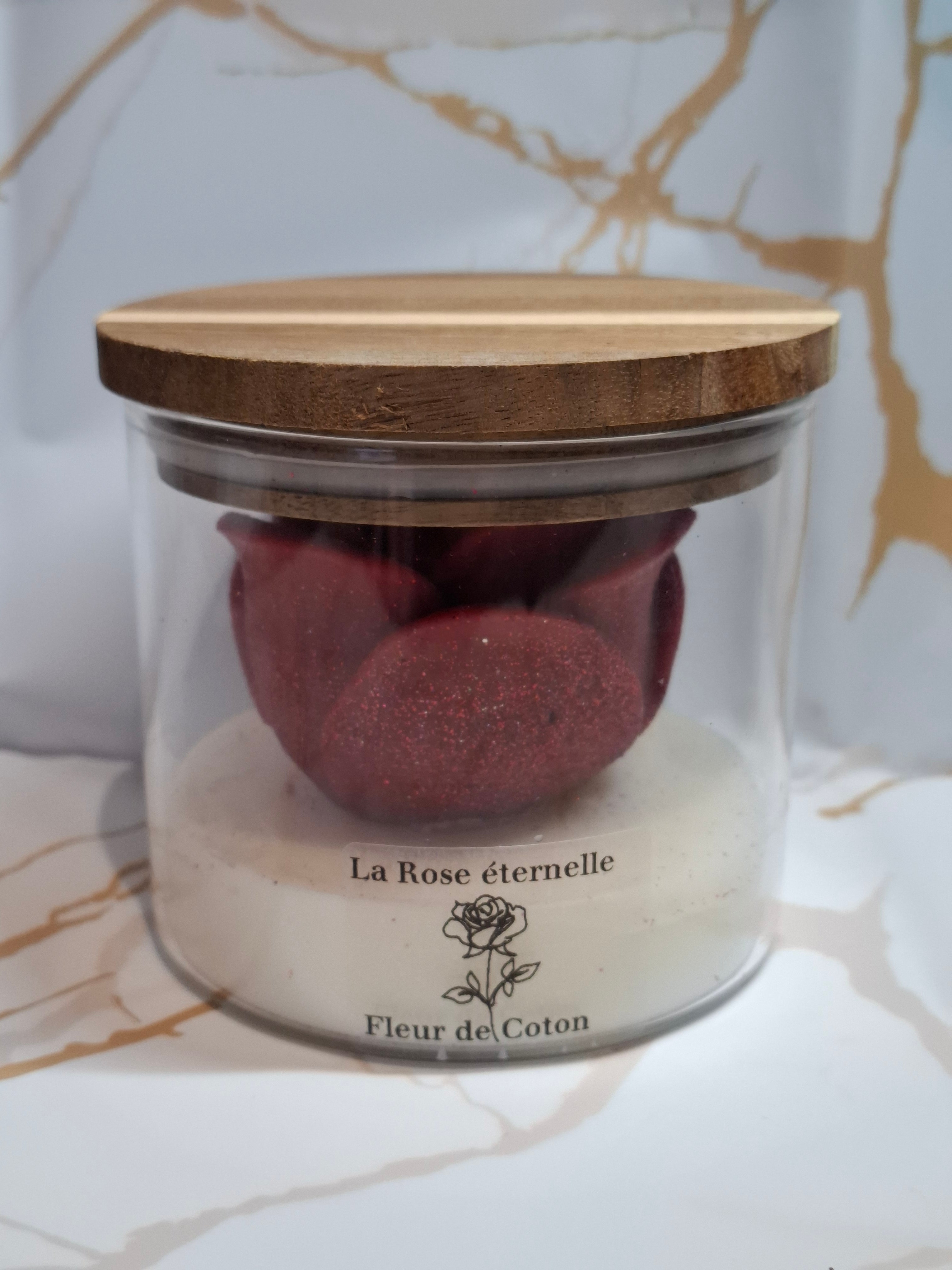 🌹 La Rose Éternelle – Fleur de Coton