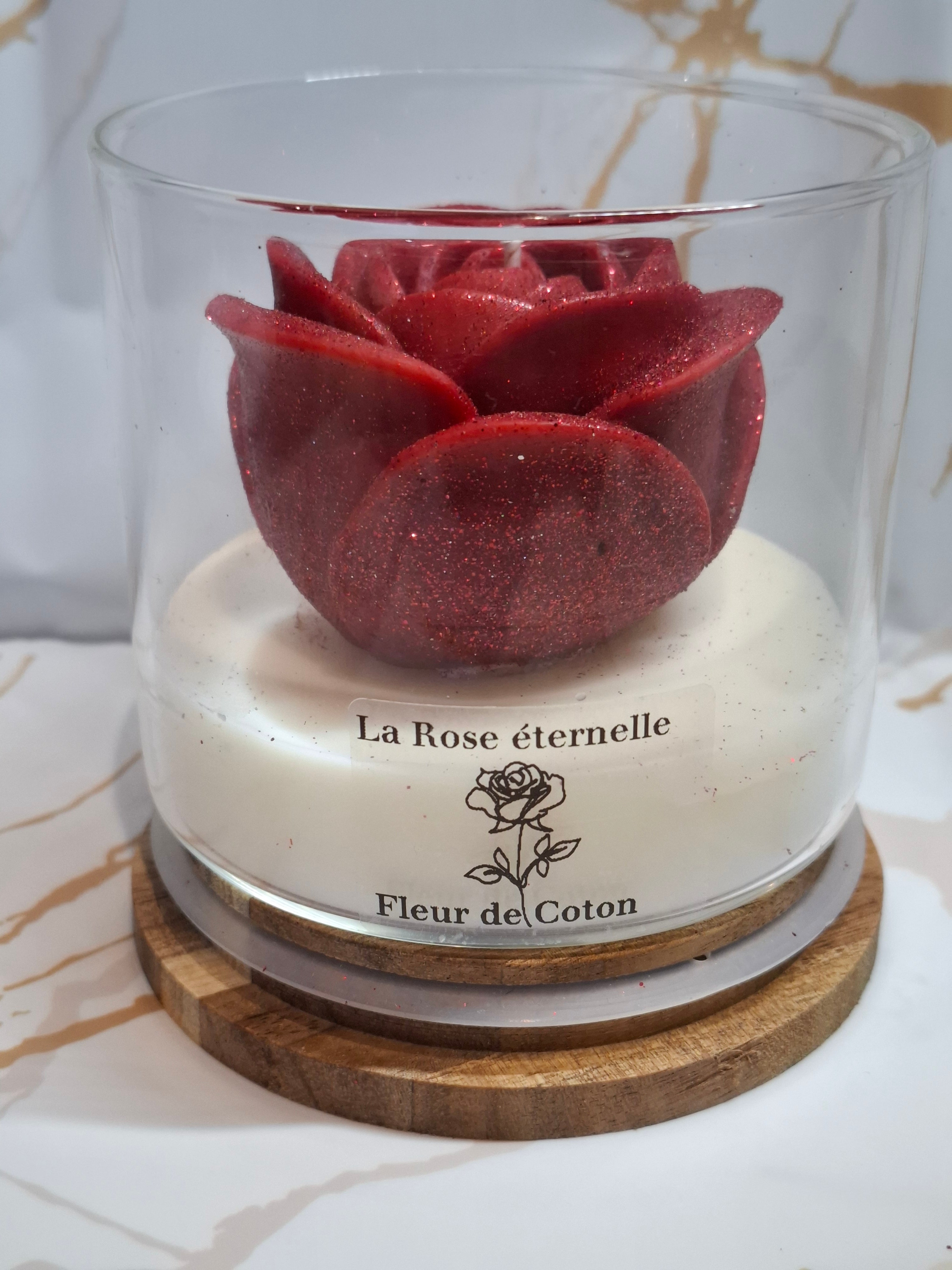🌹 La Rose Éternelle – Fleur de Coton