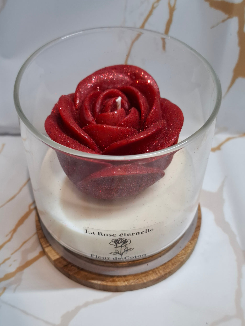 🌹 La Rose Éternelle – Fleur de Coton