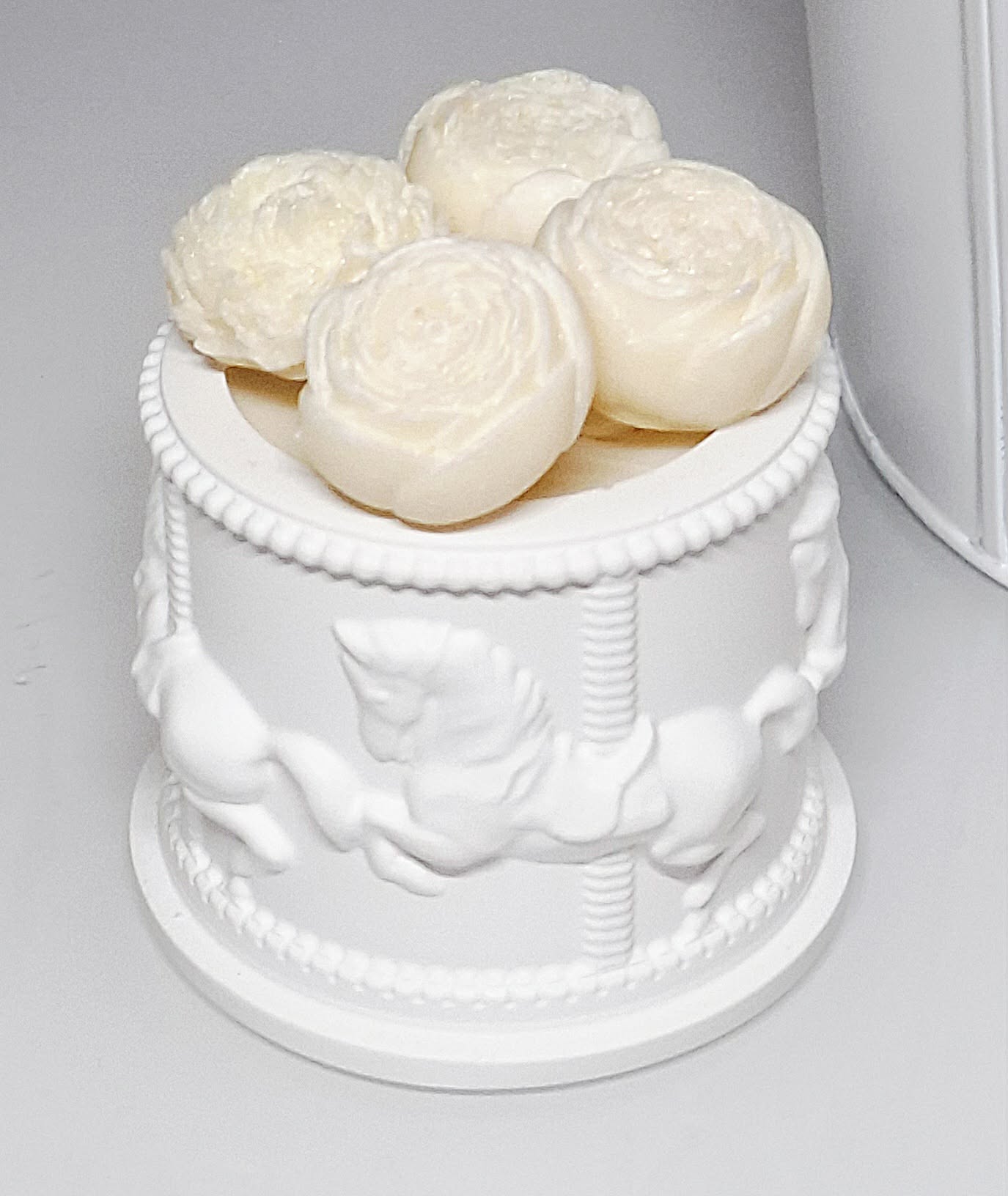 🌴 Bougie individuelle Monoï Pêche & ses 4 fondants parfumés 🍑